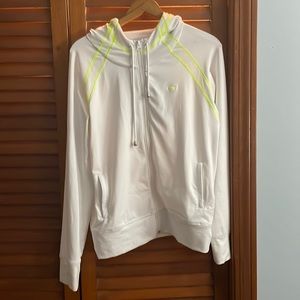 Vineyard Vines  White Tennis Zip up- Small